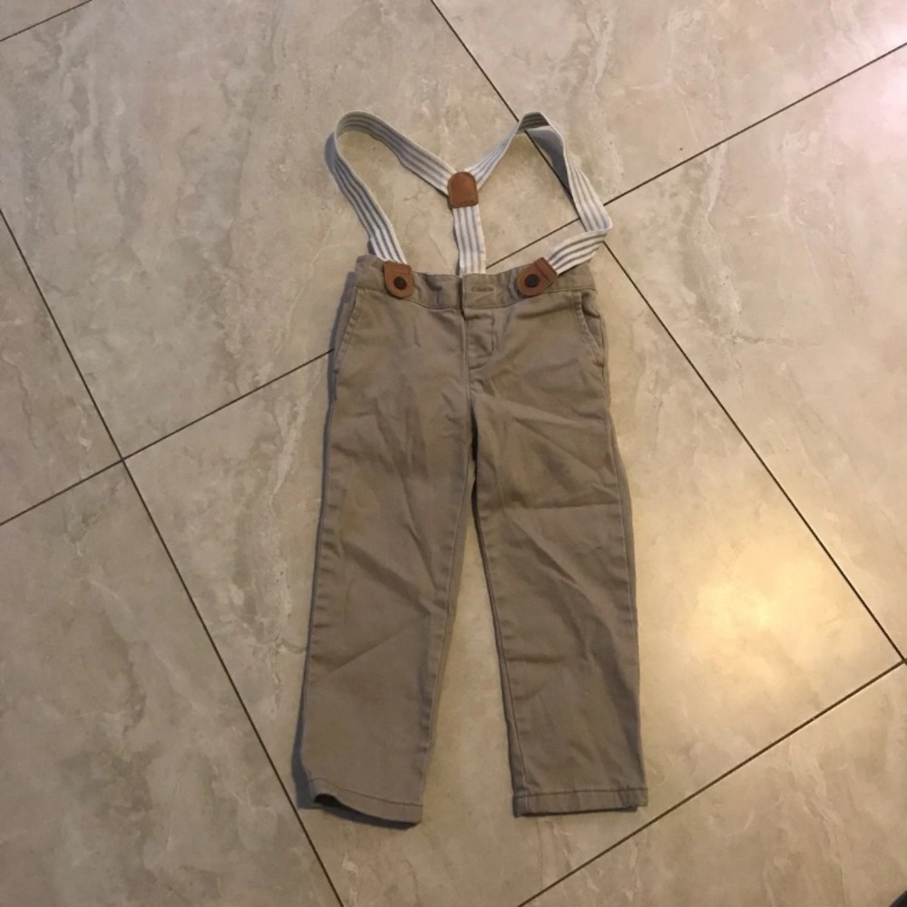 Boys Gymboree pants with suspenders